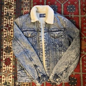Fleece lined jean jacket